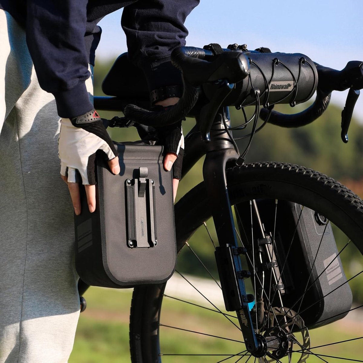 Thijox - Waterdichte Fietstas voor Voorvork 4L met Snelsluitadapter - Ideaal voor Fiets, Scooter en Step - Stevige Constructie, Perfect voor Avonturen