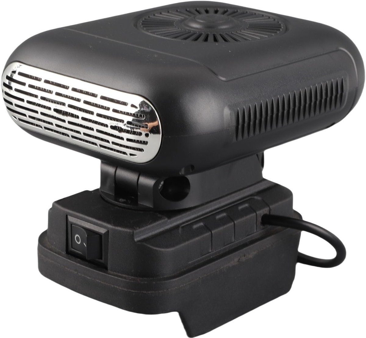 Thijox - Draagbare Batterij Aangedreven Verwarming voor Onderweg, Compacte Ruimteverwarming met 2 Temperatuurniveaus, 90-Graden Kantelfunctie, Dubbele