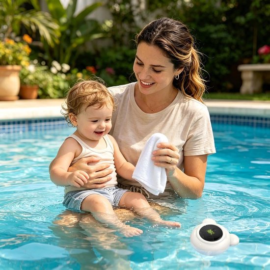 Thermometer×3 - zwevende monitor beer, compact formaat met led, siliconen, BPA-vrij, digitaal aflezen, voor thuis en douche, bewaking van de temperatuur van de baby binnen — afbeelding 4