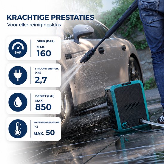 Hogedrukreiniger 160 Bar Dualtech - Compacte Hogedrukspuit 850 l/u — afbeelding 3