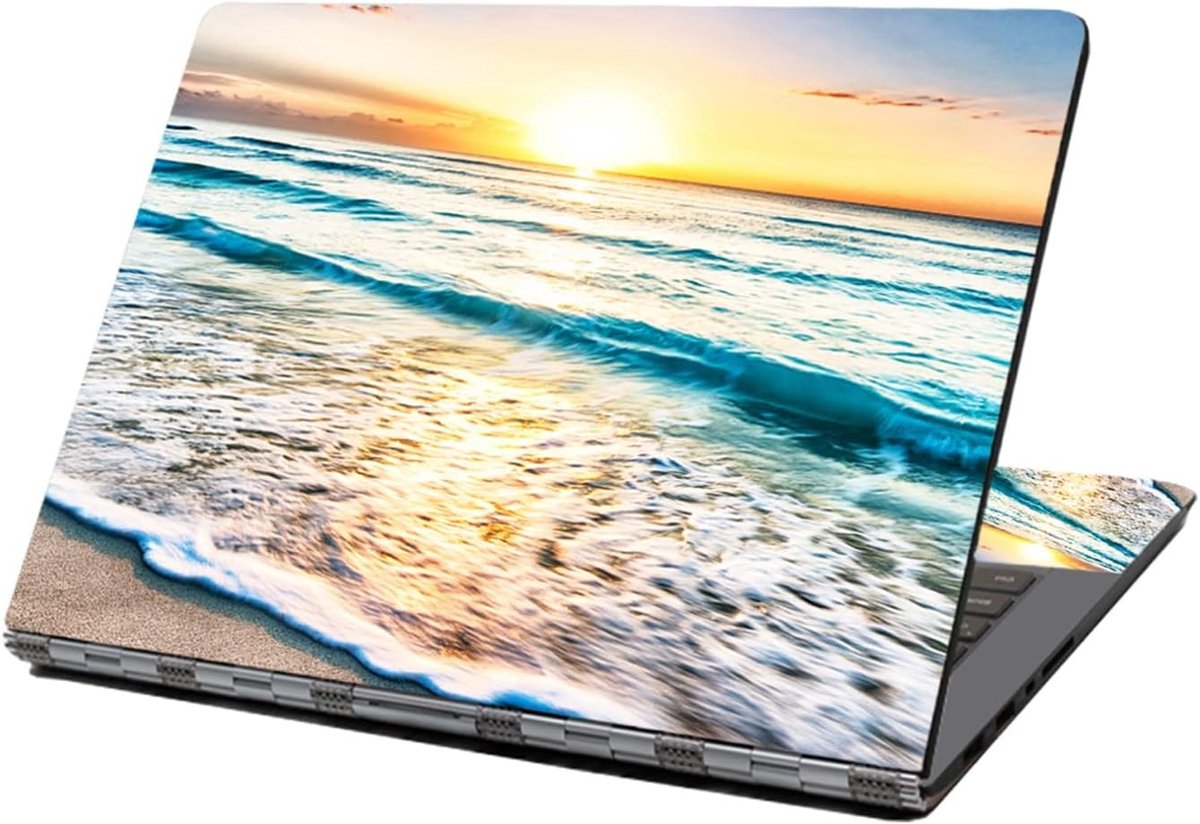 Laptop Skin Sticker voor 13" tot 15.6" Notebooks - Vinyl Art Bescherming met Zee & Strand Thema