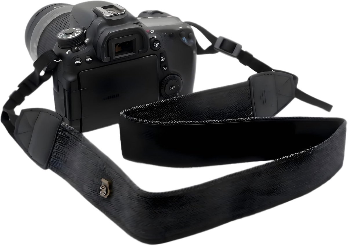 Verstelbare Schouder- en Neopadriem van Katoen en Leer voor DSLR Camera's en Fotografie Enthousiastelingen