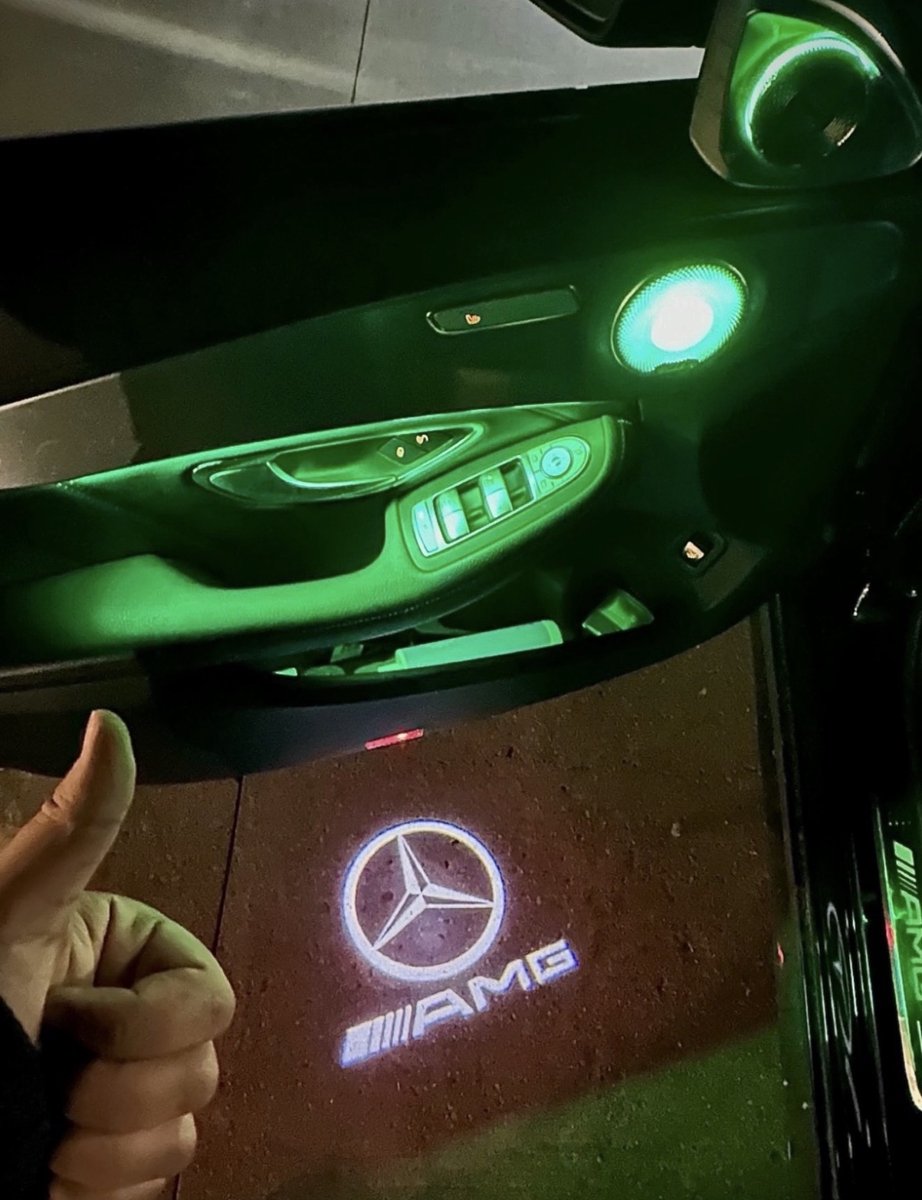 RD Customz® LED Deurverlichting met Mercedes Ster & AMG Logo Projector geschikt voor Mercedes-Benz - Plug & Play Instapverlichting - o.a. S-Klasse / CLA / CLS / E-Klasse – foto 3