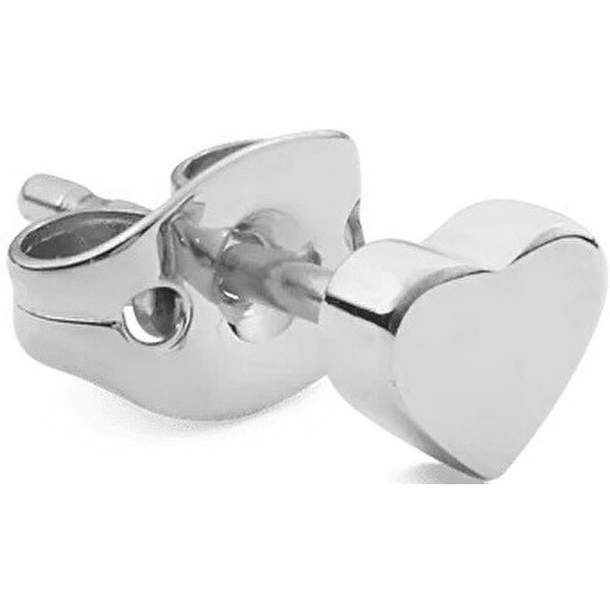 DANIEL WELLINGTON DW00400877 STAINLESS STEEL HARTJES OORKNOPJE 1 STUK
