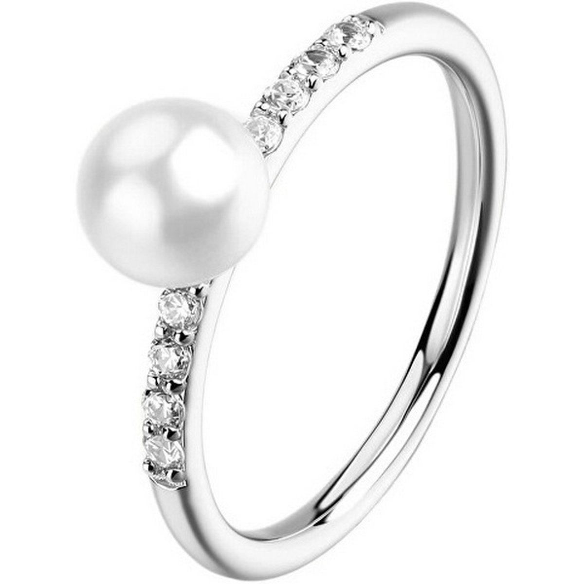 BROSWAY FANCY FIW177 - 60 MM - ZILVEREN RING MET ZIRKONIA'S EN PAREL 1 STUK