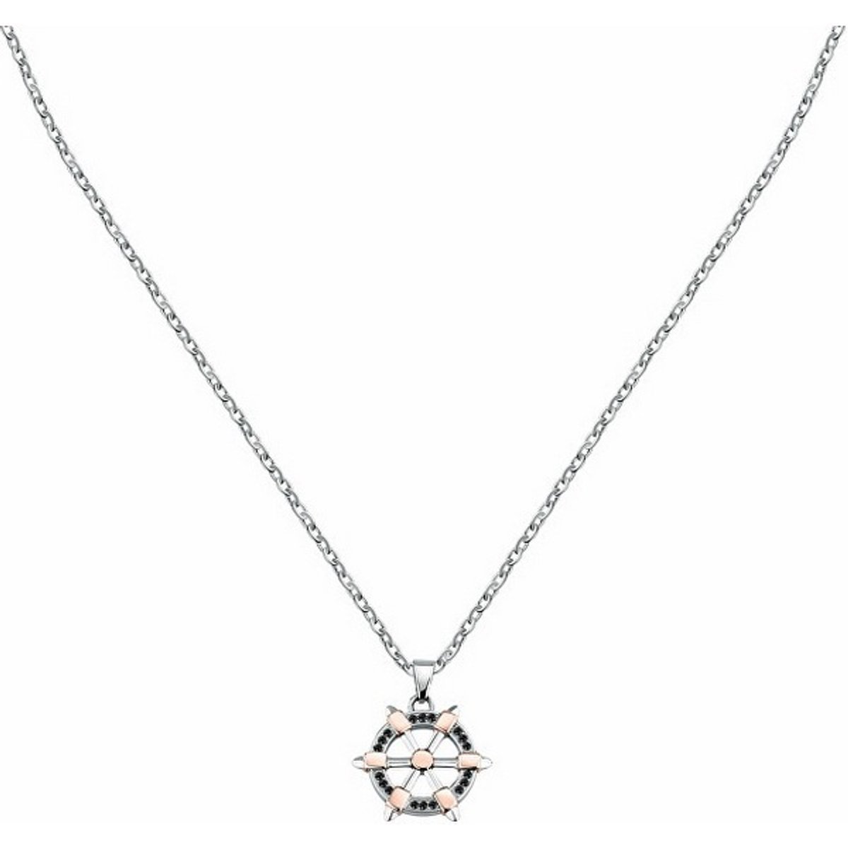 MORELLATO VERSILIA SAHB17 STAINLESS STEEL KETTING MET ROER BEDEL 1 STUK