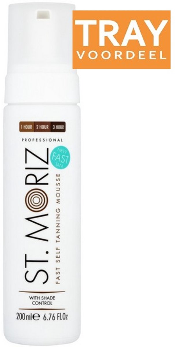 ST. MORIZ PROFESSIONAL FAST TAN MOUSSE ZELFBRUINER 6 X 200 ML