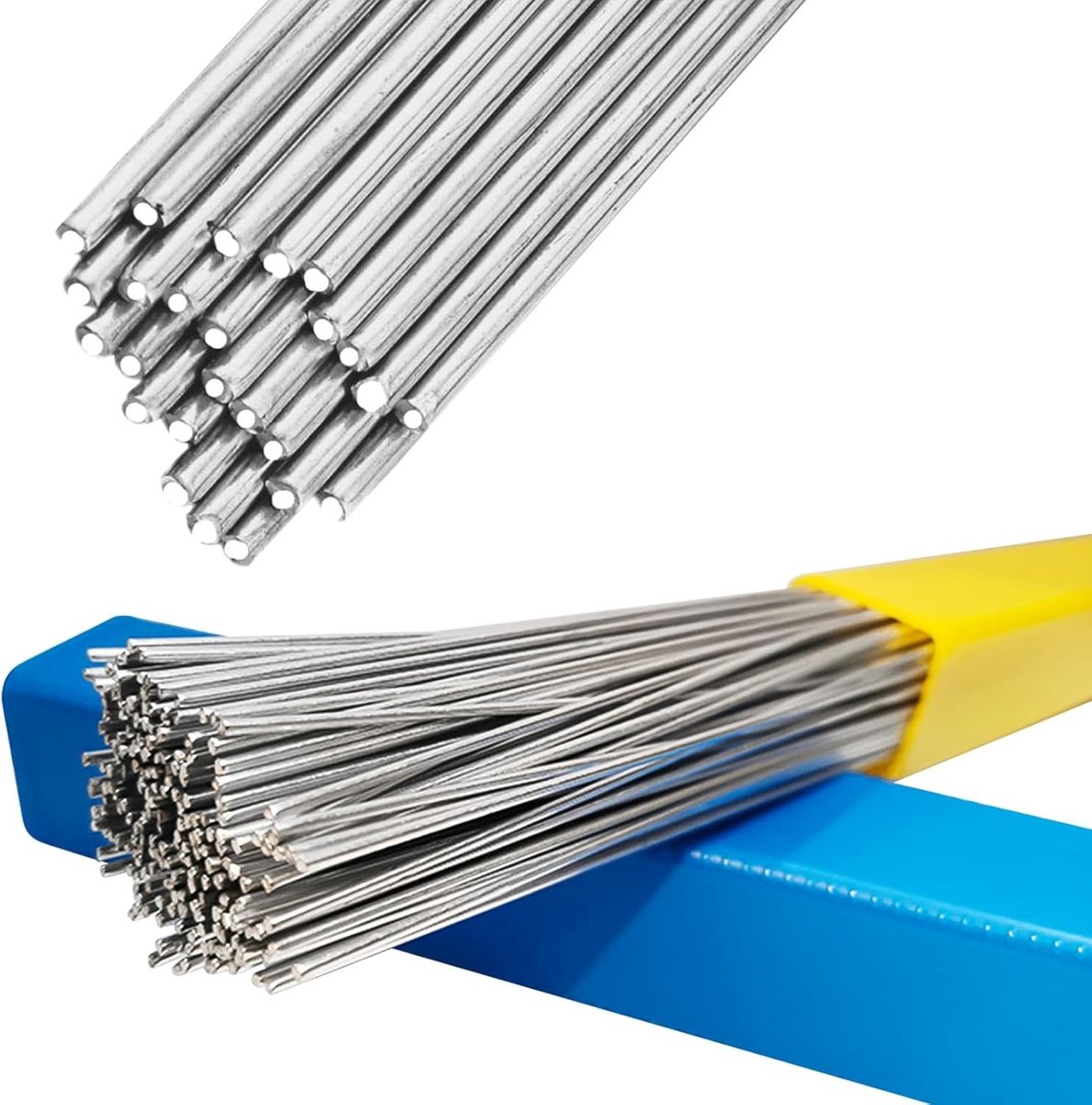 60 Stuks Lasdraad voor Aluminium, Lage Temperatuur Solderen, Vulmetaal voor Reparatie van Aluminium Buizen, Aluminium Legeringen en Gebrande Koperen Buizen, 1.6 * 330mm