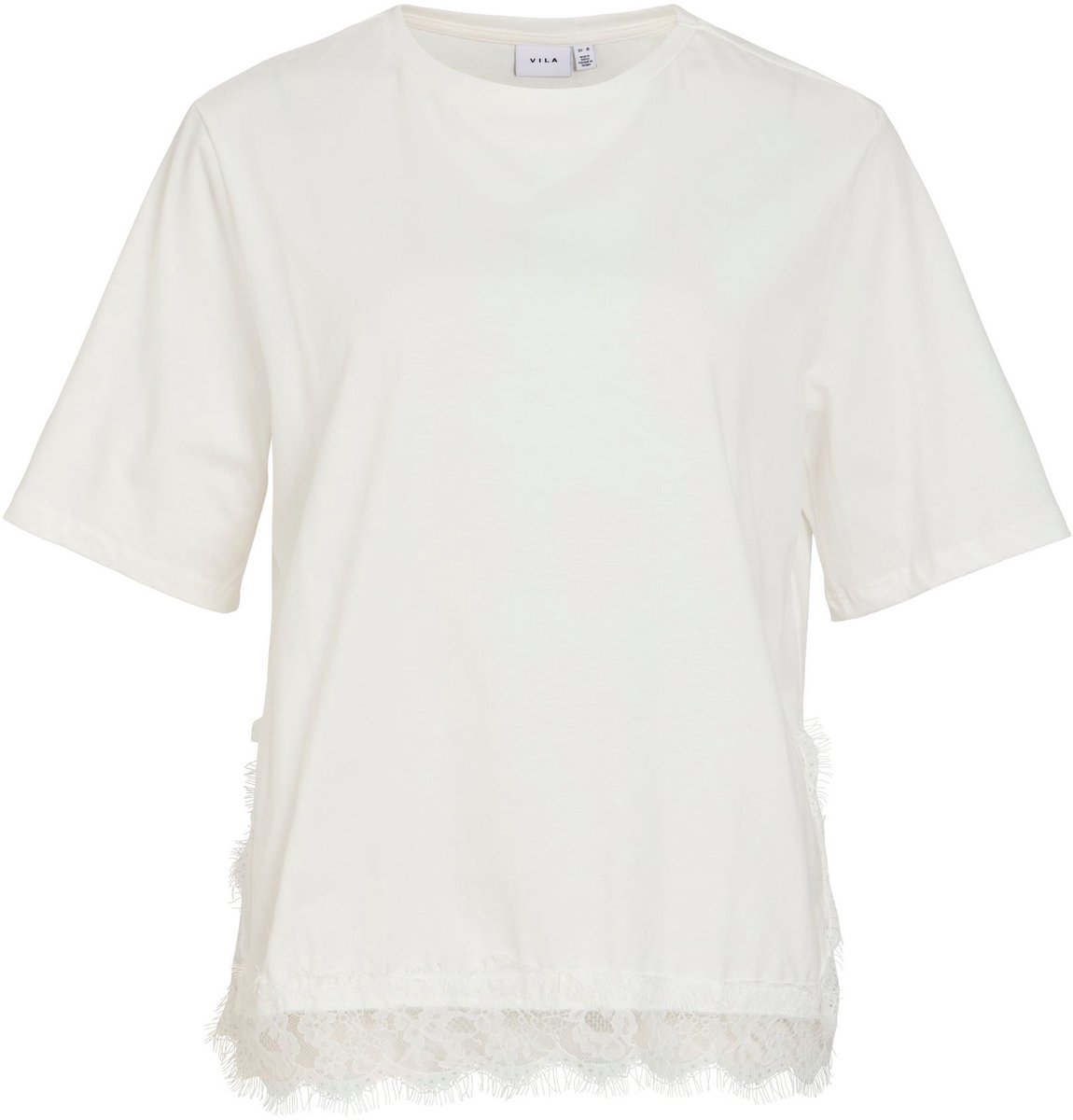 VILA T-shirt VIVIGDIS kant