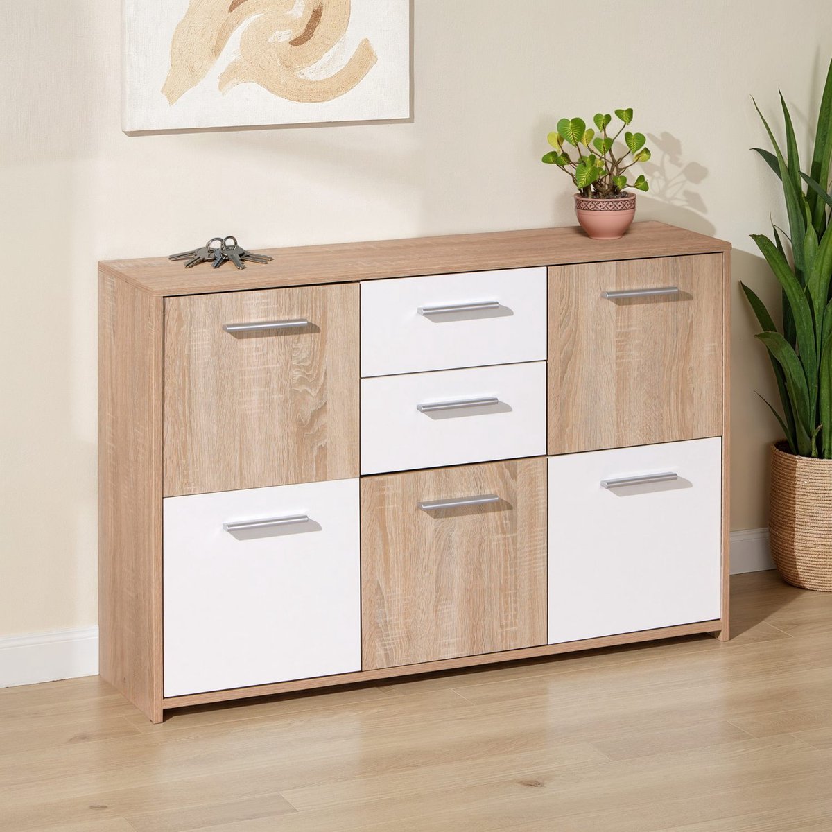 Interlink SAS Elvezia - Dressoir - Bruin - Hout/Metaal