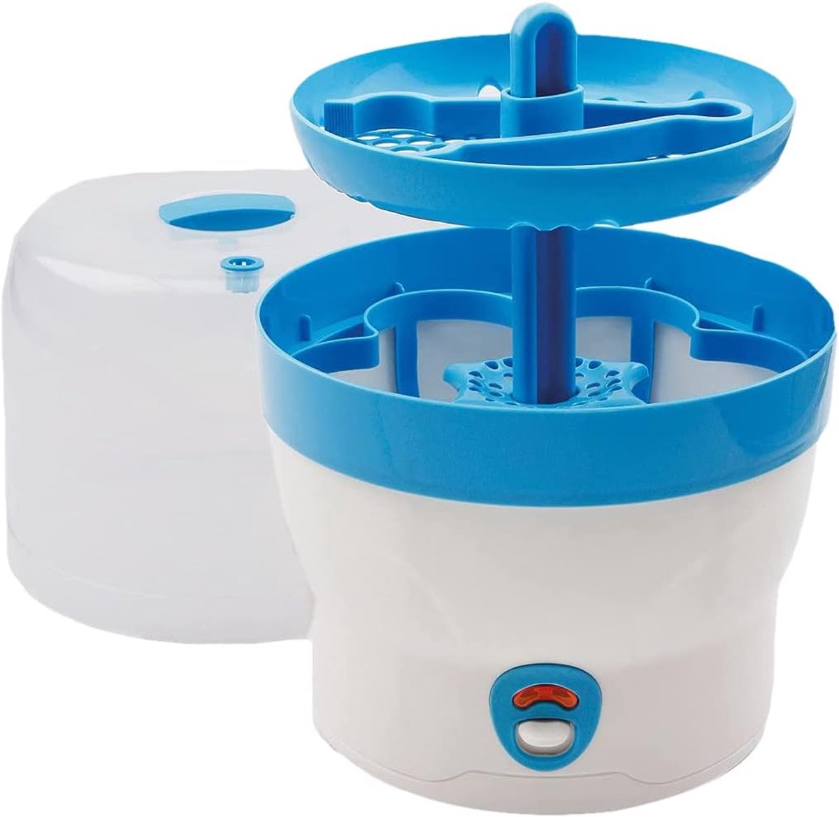 BS 29b babyfles-sterilisator voor 6 flessen in blauw