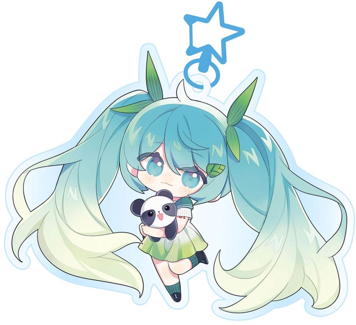 Hatsune Miku Acrylic Keychain Kawaii Spring Time