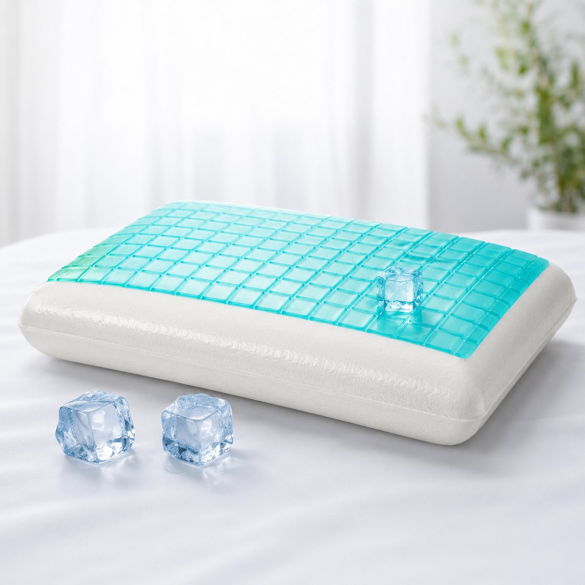 Verkoelend Hoofdkussen - Ergonomisch Nekkussen - 40 x 60 cm - Traagschuim - Memory Foam