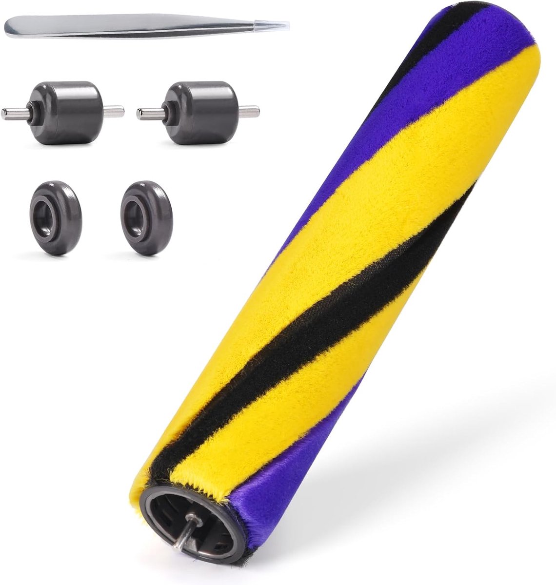 V15/V12 Borstelrol Geschikt voor Dyson V12 Detect Slim Absolute & V15 Detect Slim – Vervangende Borstelwals 971634-01 – Zachte Roller voor Harde Vloeren