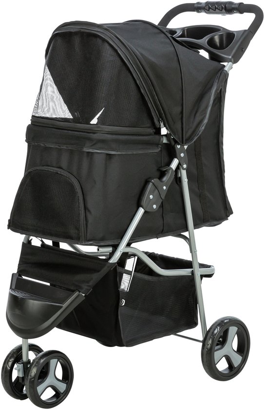 Trixie hondenbuggy zwart 80x47x100 cm | Dierenmand