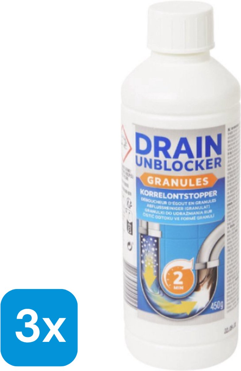 Drain Korrelontstopper - 3 stuks - 450 gram