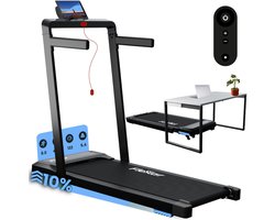 Flexar X1 Loopband Inklapbaar - Wandelband met Hellingsfunctie - Treadmill - Incl. Tablethouder & Afstandsbediening - 1-8 km/u - Walking Pad voor Thuis