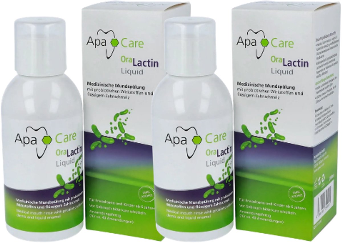 ApaCare OraLactin Mondspoeling Probiotisch - 2 x 200 ml - Voordeelverpakking