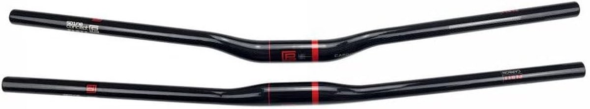 Fietsstuur Carbon - Racefiets Stuur - Fietsen Lange Afstand - Ergonomisch Ontworpen - 31.8mm x 760mm - Glossy