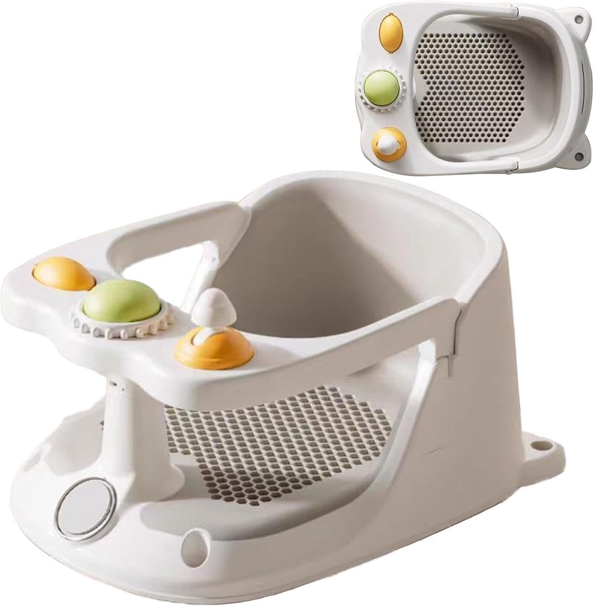 Peuter Badstoel - Baby Badzitje - Veilig Baden - Versterkt Zuigsysteem - 205 x 29 x 205 cm - Basismodel