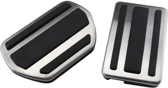 Pedaalhoezen Auto - Gaspedaal Rempedaal - Veiliger Rijden - Antislip Structuur - Set van 2 - Zilver — afbeelding 3