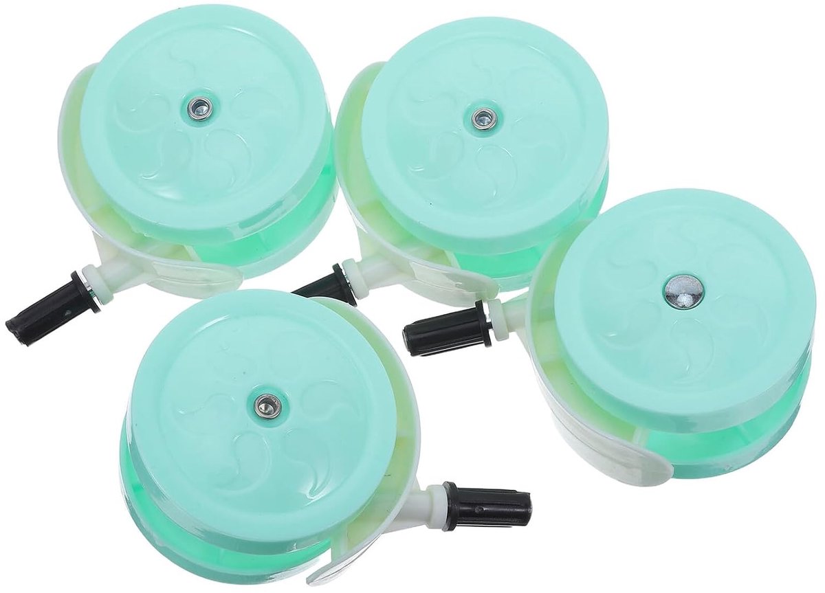 Kinderwagenwielen Vervanging - Loopwagen Wielen - Soepele Mobiliteit - Stille Beweging - 10.5 x 7 x 4 cm - Groen