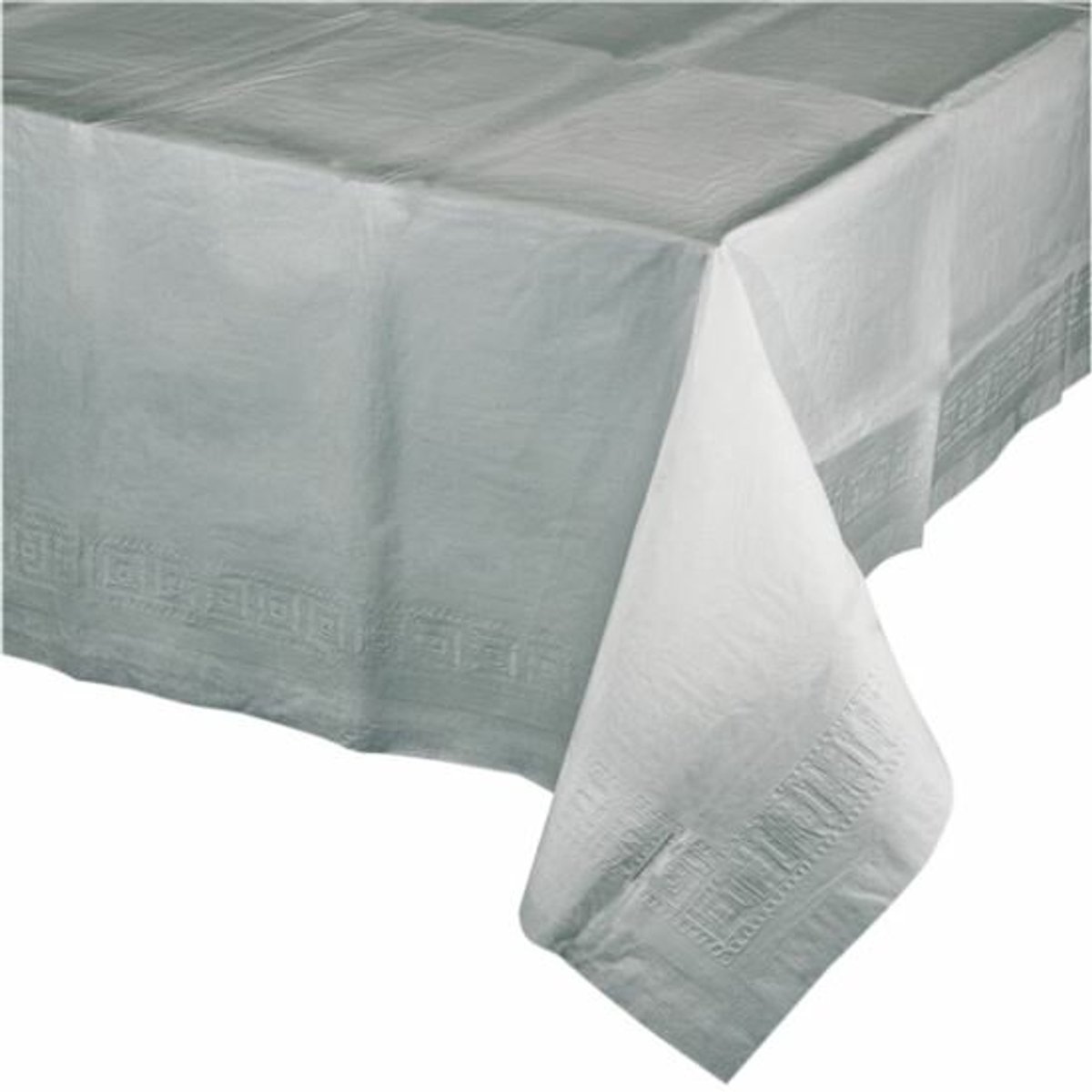 Tafelkleed Papier - Zilver - 120 x 180 cm