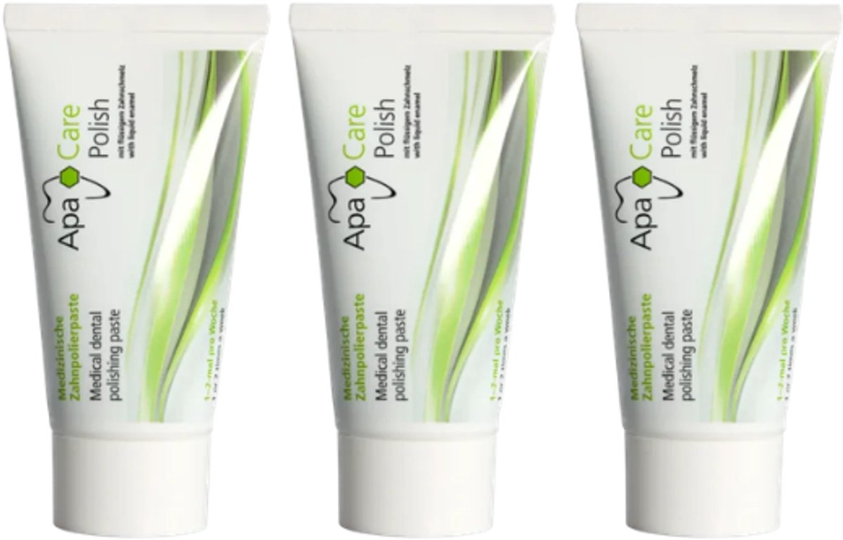 ApaCare Polish Tandpolijstpasta - 3 x 25 ml - Voordeelverpakking