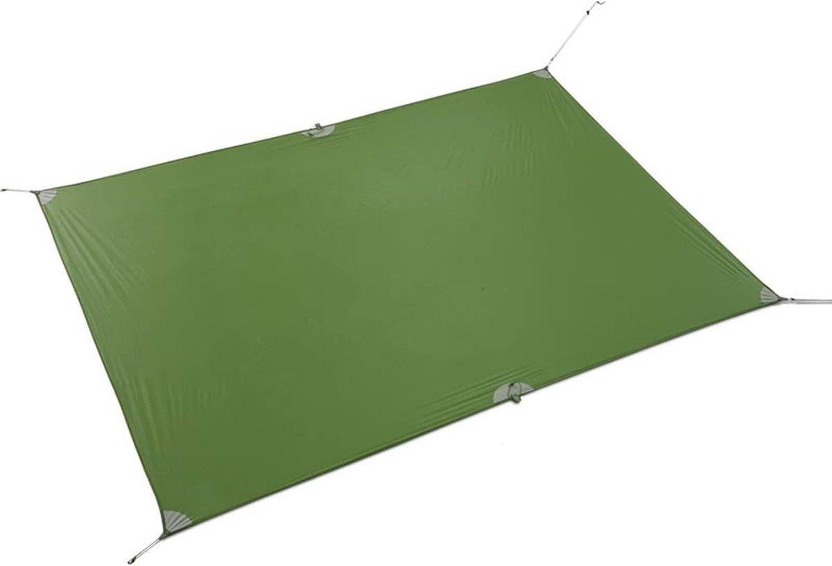 Kampeerzeil - Grondzeil Luifel - Bescherming Buiten - Ultralicht Gewicht - 210x150cm - Donkergroen
