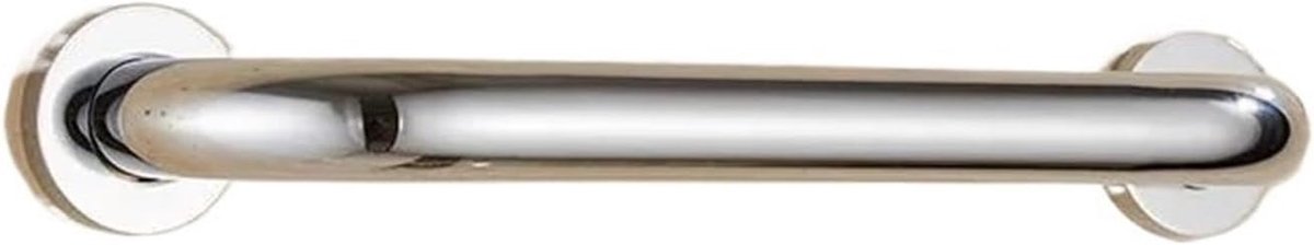 Badgreep Messing - Toiletleuning Wandbeugel - Veiligheid Thuis - Robuuste Constructie - 30 cm - Chroom