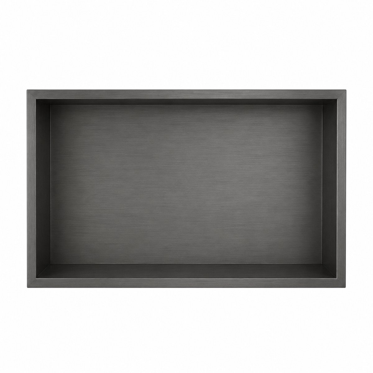 EAVY - Inbouwnis Badkamer Gunmetal - 60×30×10 cm - RVS