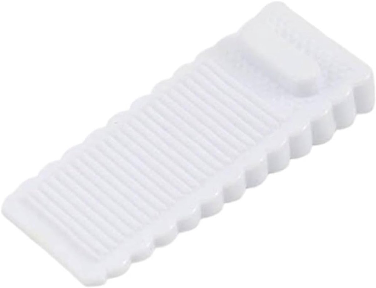 Deurstopper Set - Woonaccessoires - Deuren Open Houden - Ponsvrij Bevestigen - 4 Stuks - Wit