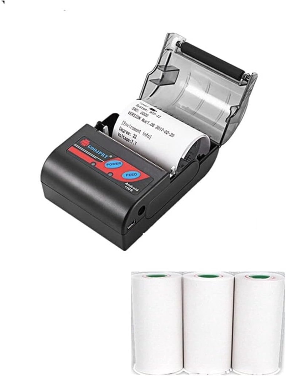 Handheld Inkjet Printer - Mobiele Thermische Printer - Bonnen Printen - Lage Bedrijfskosten - 58mm - Niet gespecificeerd
