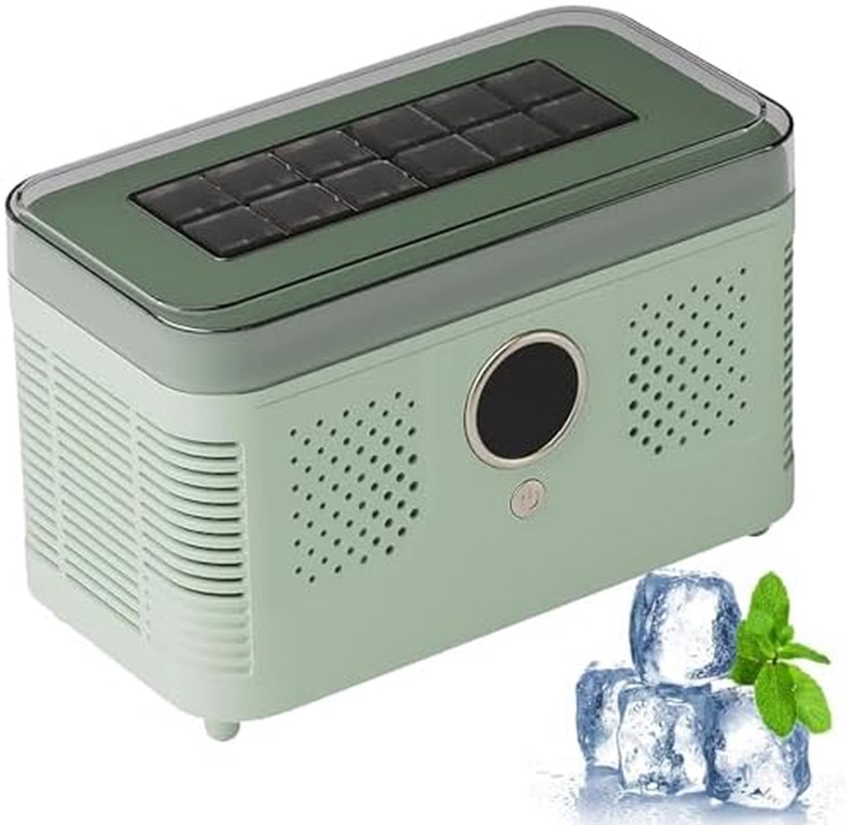 Draagbare IJsmachine - Mini IJsblokjesmaker - Dranken Koelen - Snelle IJsproductie - 19.2 x 10.5 x 12.8 cm - Paars
