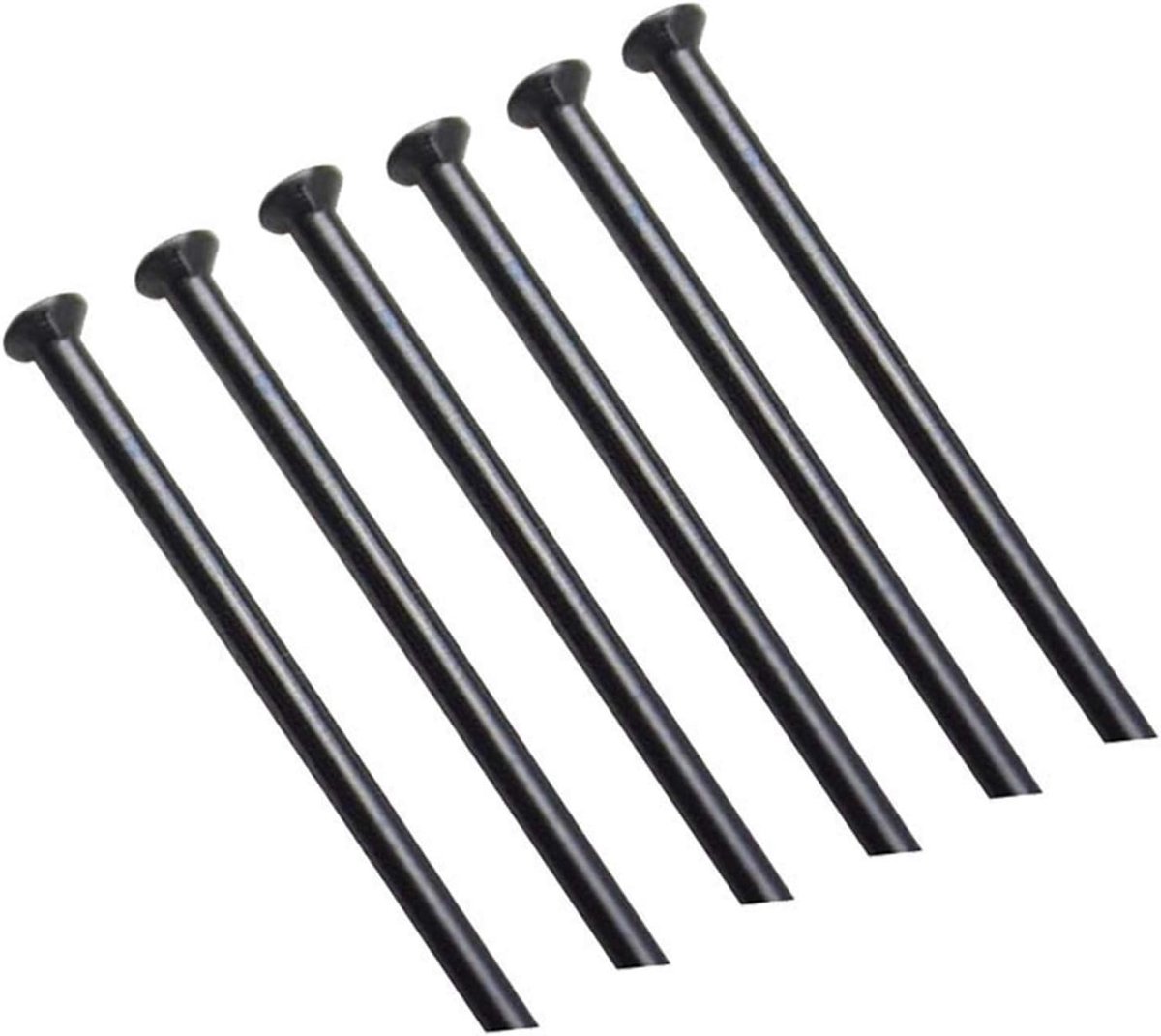 Fiets Spaken - Wiel Onderdelen - Fiets Reparatie - Roestvrij Staal - 1.8mm Diameter - Zwart