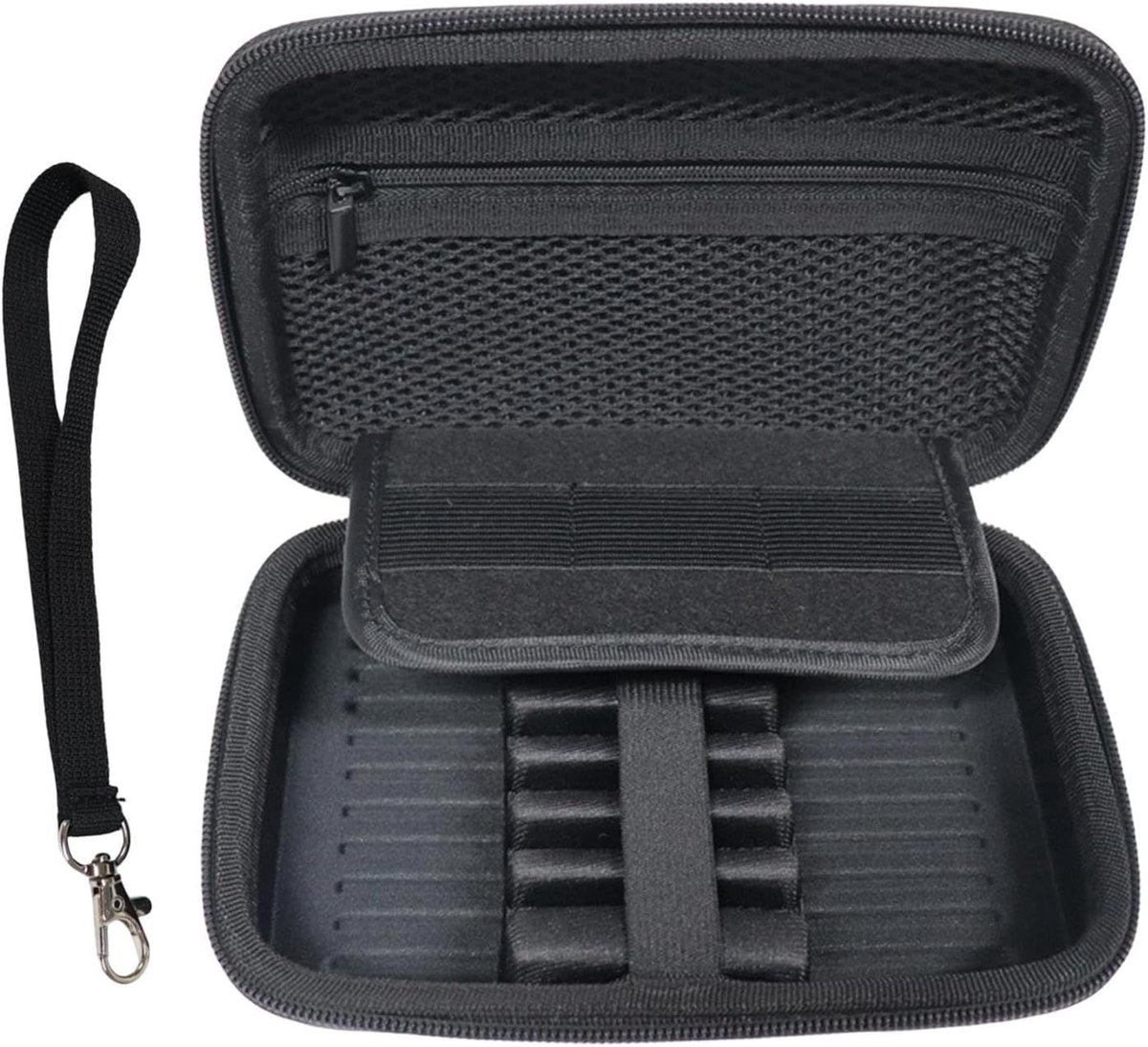 Dart etui - Dart tas - Darts organiseren - Robuuste EVA constructie - 19 x 13 x 5 cm - Zwart