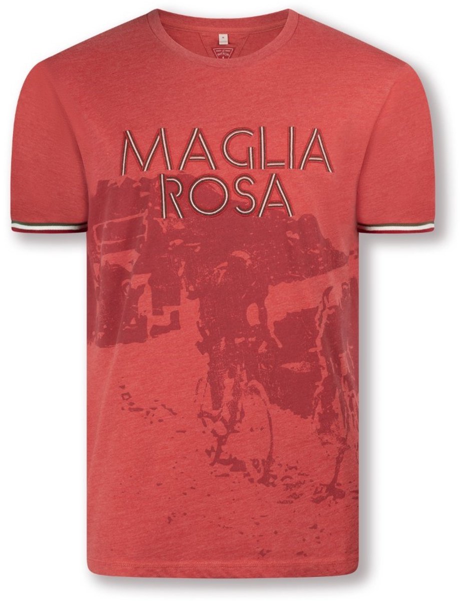 Le Patron T-shirt Maglia Rosa Nieuw Rood - Maat XS