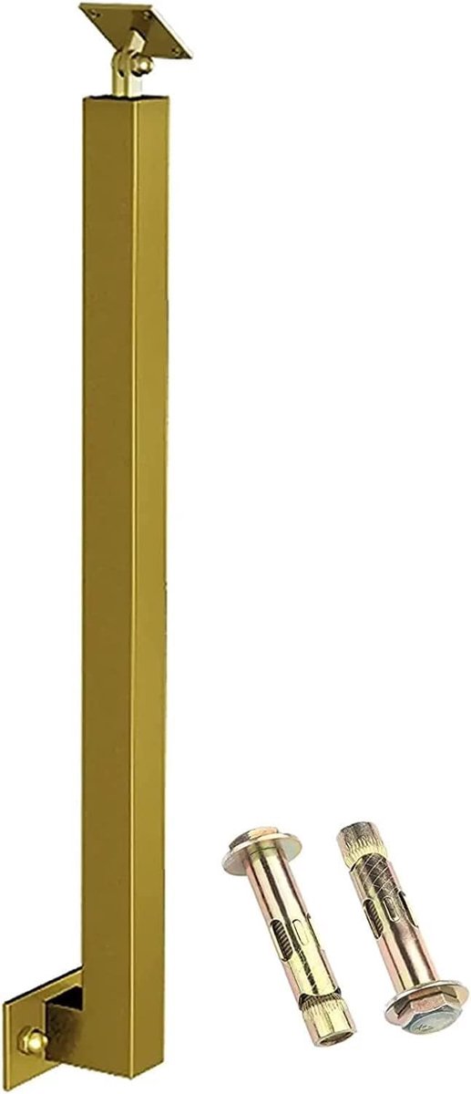 Baluster Leuning - Trap Spindel - Huisverbetering - Verstelbare Hoekbeugel - 30-130 cm - Goud