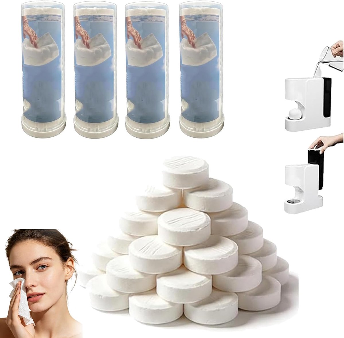 Automatische Handdoekdispenser - Verwarmde Handdoekhouder - Gezichtsverzorging - 5-Seconde Verwarming - 55°C Constante Temperatuur - Wit