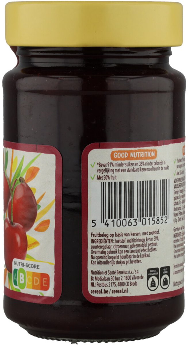 Céréal Jam Kers - 6 x 270 gr - Voordeelverpakking
