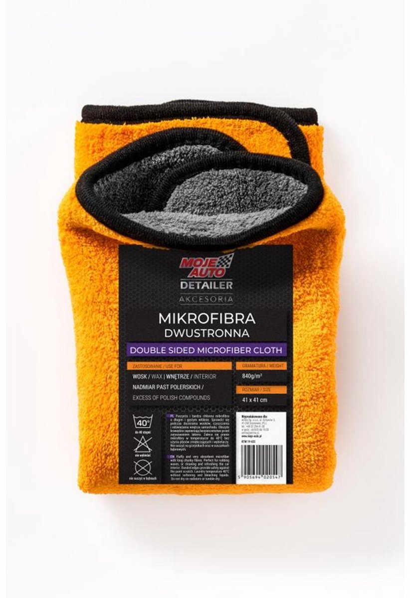 Moje Auto Detailer Serie - Mikrofibra - 41x41cm - 840g/m2 - Premium