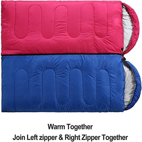 Kampeer Slaapzak - Outdoor Slaapzak - Kamperen en Reizen - Waterdicht Ademend Warm - Verdikt Ontwerp - Blauw — afbeelding 5