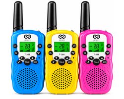 Infinity Goods Walkie Talkie Set - 3 Stuks - Incl. Batterijen - 3 KM Bereik