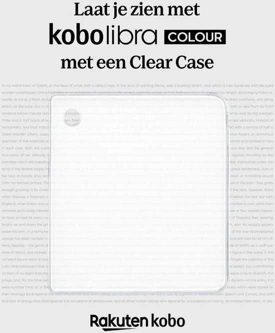 Kobo Libra Colour Hoes voor eReader - Clear Case - Transparant - Bumpercase van Kobo — afbeelding 4