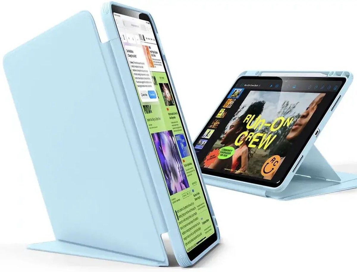 ESR Flip Hybrid Hoes Geschikt voor Apple iPad Air 13 (2024/2025) Book Case Blauw