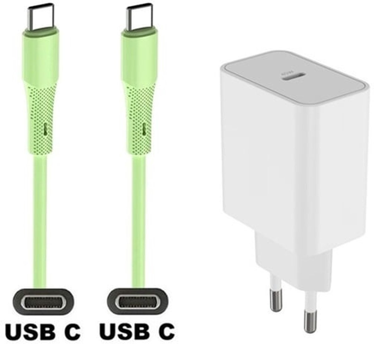 45W super snellader + 1,0m USB C naar C kabel. Universele PD lader. Oplader adapter past op Kobo (Rakuten) eReader Elipsa, Elipsa 2E, Sage, Libra 2, Libra Colour, Clara 2E, Clara Colour, Clara BW - Kindle (Amazon) Scribe