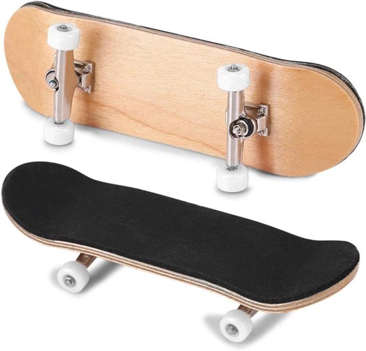 Finger skateboards van esdoornhout en legering voor kinderen Wit