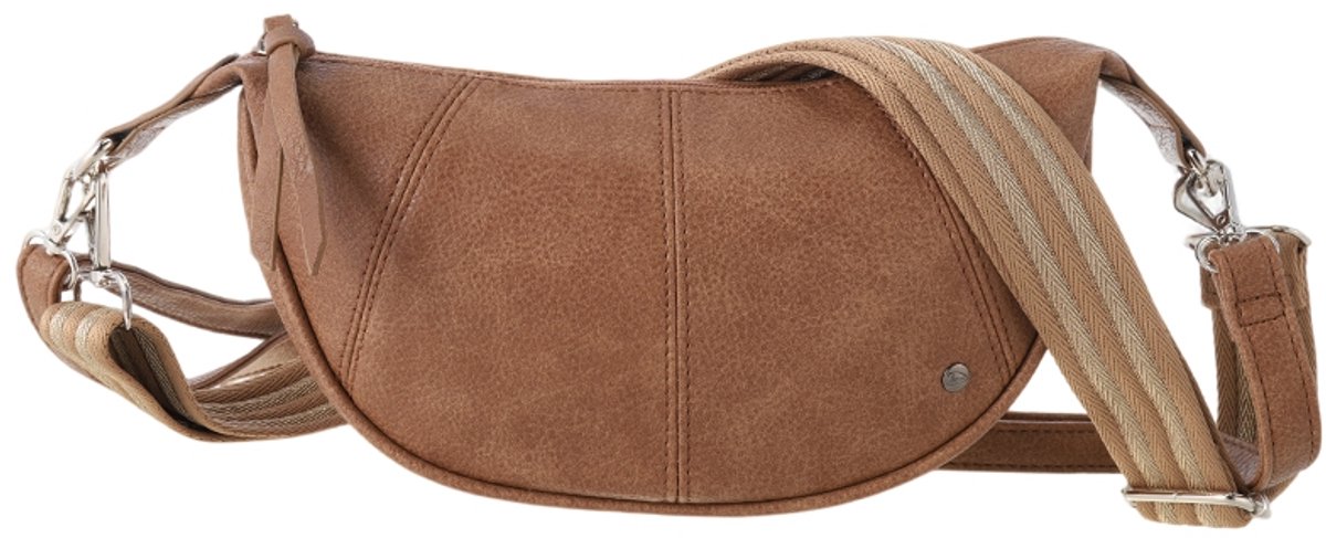 I'm Dutch - Brentfort - Crossbodytasje - Maanvormig - 2 schouderriemen - Camel