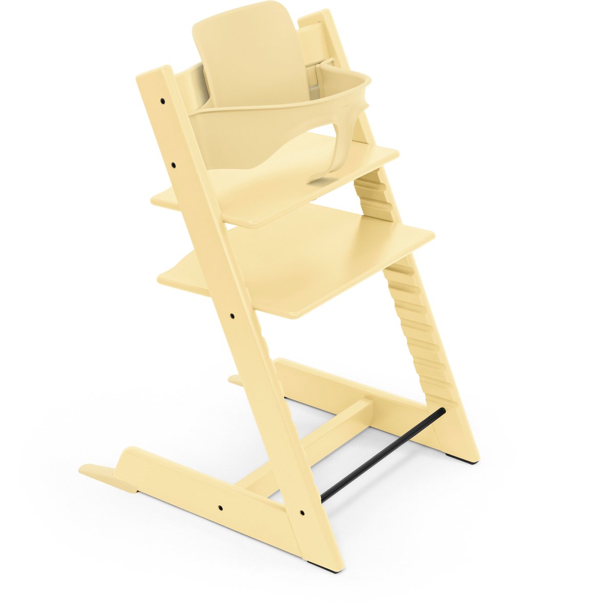 Stokke Tripp Trapp bundel Lemon Yellow | Babyset Lemon Yellow | Newborn Vanilla White/ Beige | Tray Vanilla White | Kussenset Lemon Daze