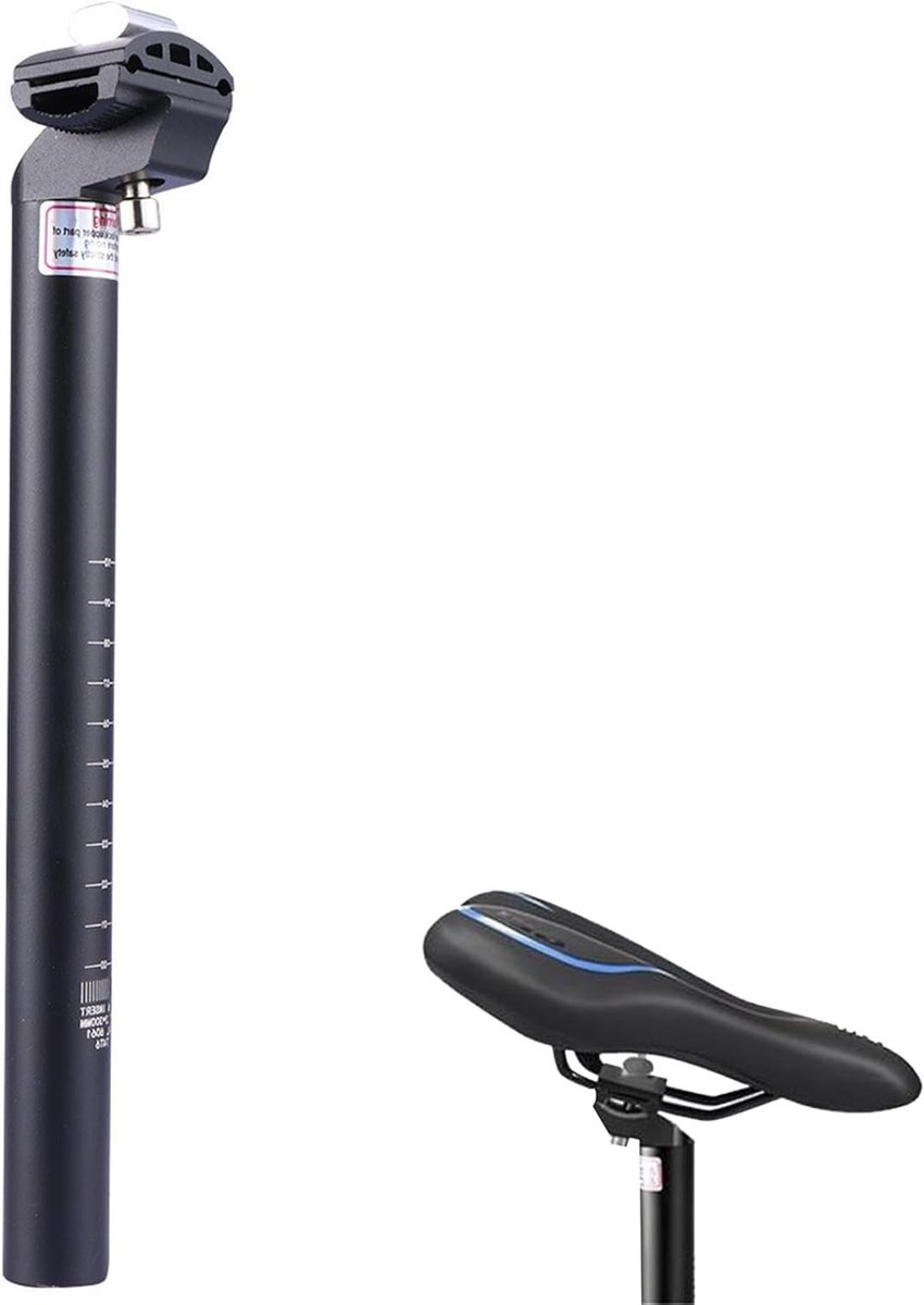 27.2 mm Aluminium Fietszadelpen voor Mountain en Racefietsen - 30 cm Lang, Lichtgewicht en Duurzaam